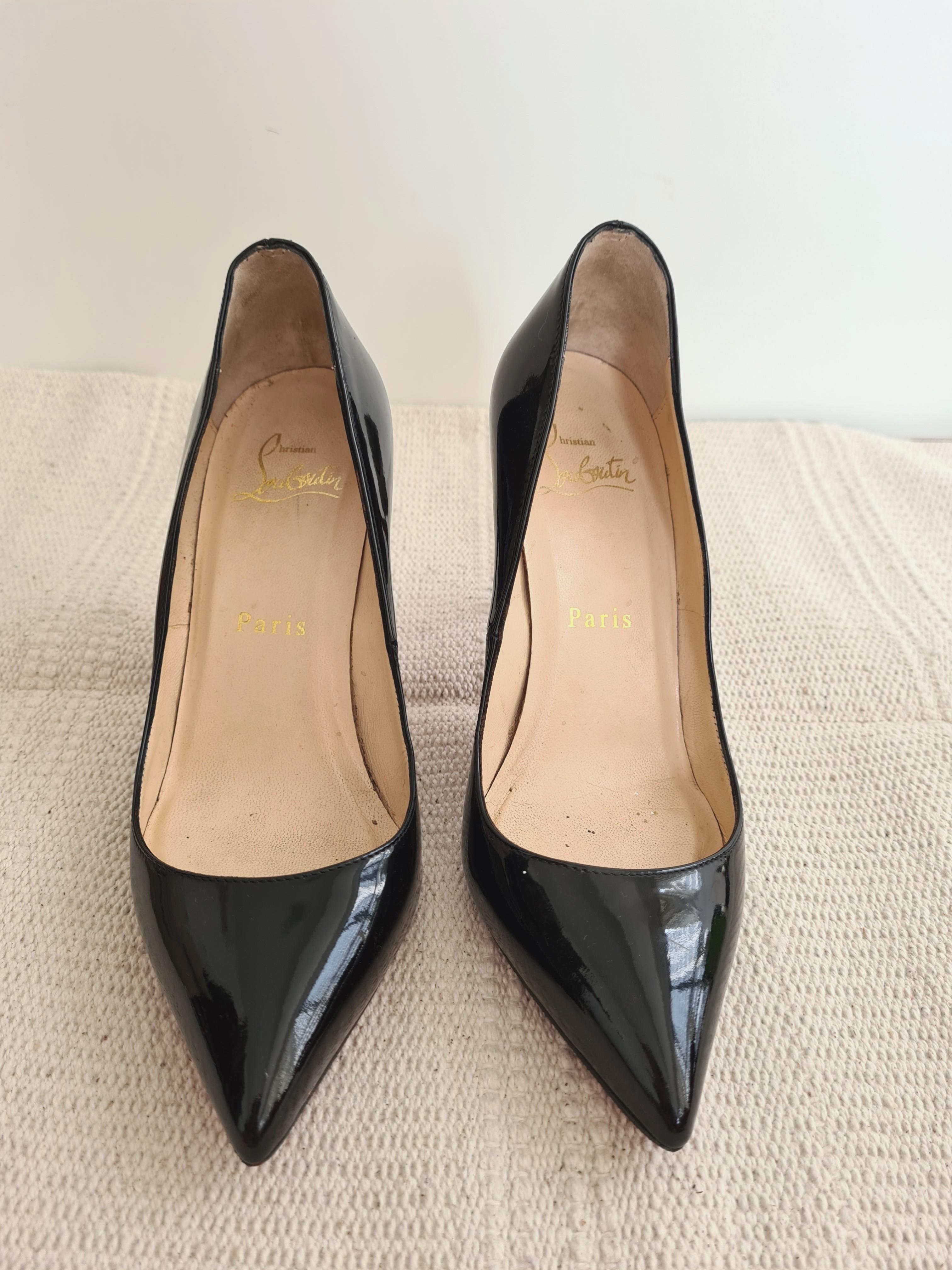 AUTHENTIC CHRISTIAN LOUBOUTIN PIGAELLE 80MM IN BLACK Size 34.5