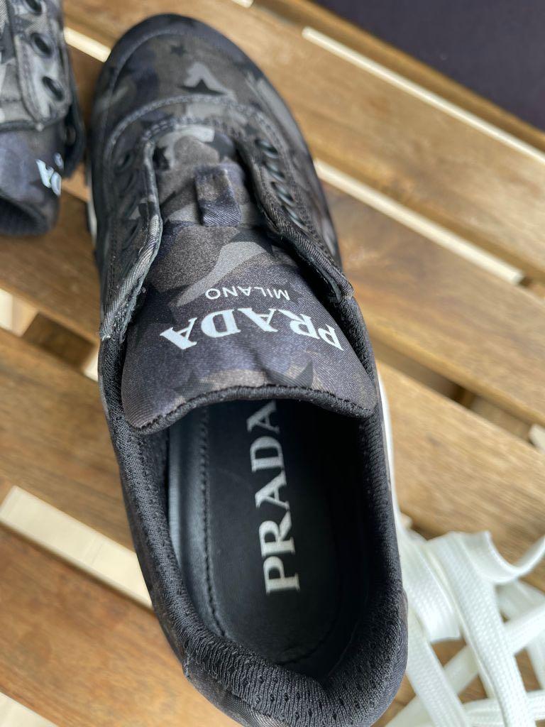 Women's Navy Calzature Donna Prada Trainers Size 6 - Depop