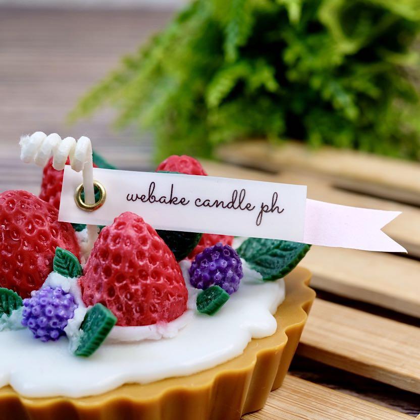 Berries Overload Candle (Category: Other Home Decor) located in Caloocan City. Submitted by webakecandleph (Listing ID 1109505278, Image 3). Description: Dessert candles, made by WeBake Candle, are designed to look and smell good enough to eat, but please don't eat our candles, although they made from Vegan Soy wax and natural fragrance oils, you cannot eat them. -approx. 185g -berry overloaded tart with vanilla icing, strawberry and raspberry to