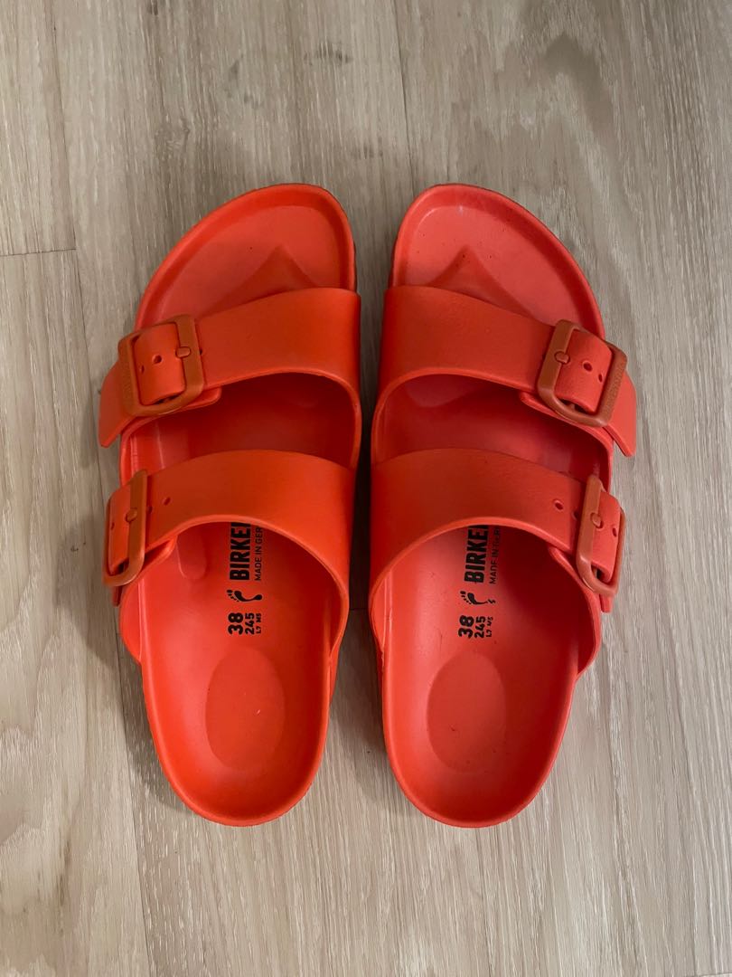 Red shop birkenstock eva