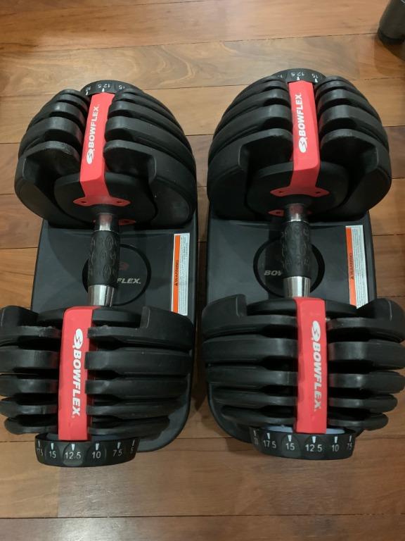 BOWFLEX SelectTech BD552 Dumbbells and SelectTech 5.1 Bench Sports Equipment Exercise Fitness Weights Dumbbells on Carousell