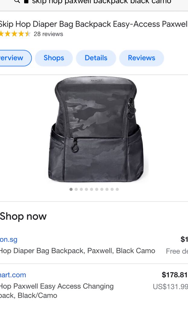 Brand new Skip Hop Pax Easy access diaper Black Camo Babies Kids Going Out Diaper Bags Wetbags on Carousell