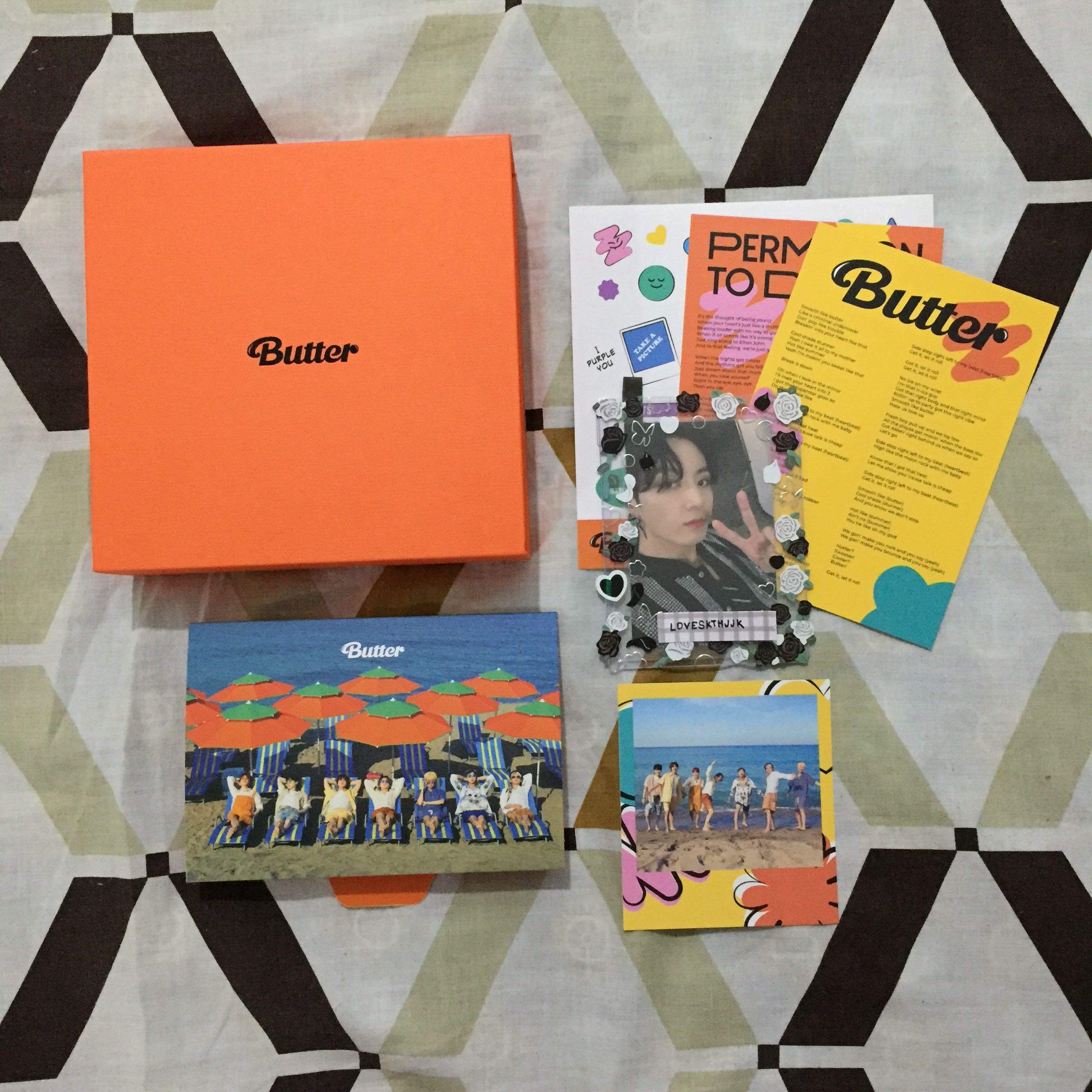BTS BUTTER OFFICIAL ALBUM peaches version no randoms, Hobbies & Toys