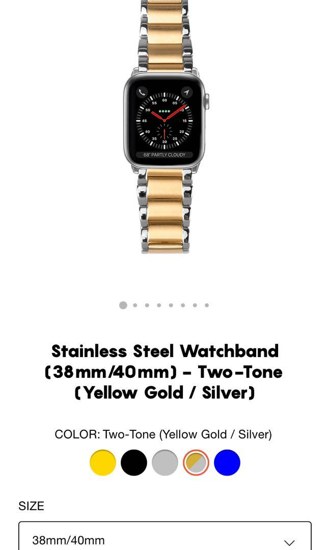 Casetify stainless steel apple watch band top