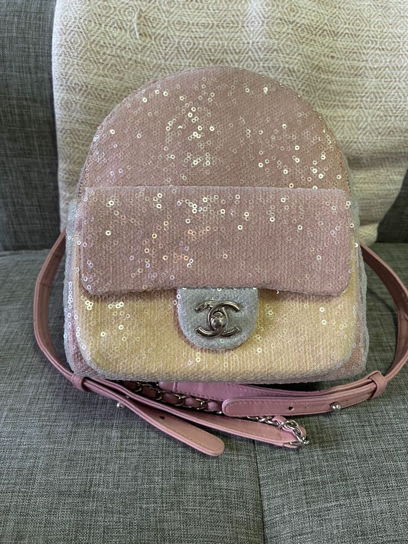 Chanel 2025 sequin backpack