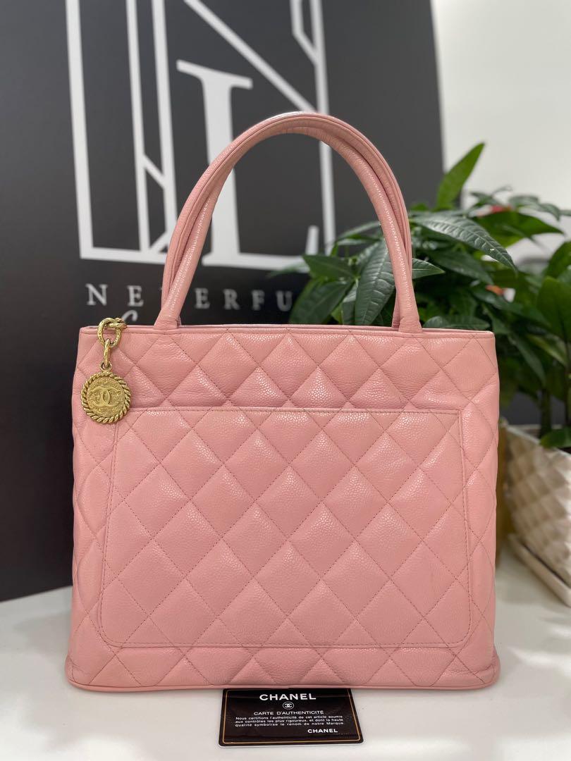 Chanel pink medallion new arrivals tote