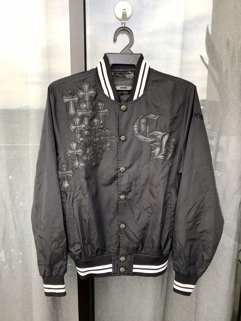 Chrome Hearts Nylon Varsity Jacket, Men's Fashion, Tops & Sets, Hoodies ...