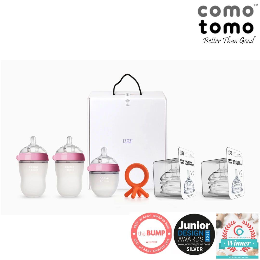 Original Comotomo premium starter kit Pink set Babies Kids