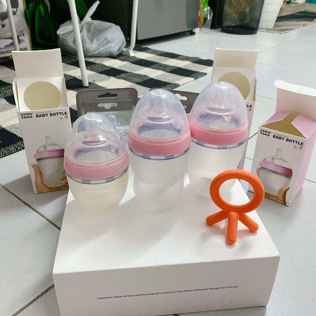 Original Comotomo premium starter kit Pink set