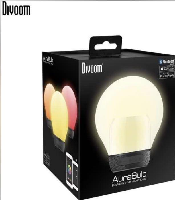 Divoom Aurabulb Bluetooth Speaker with LED Lights Bye2021