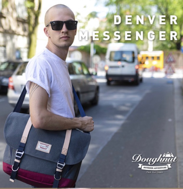 Doughnut denver shop messenger bag