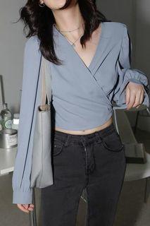 Dusty Blue Blouse