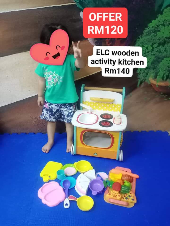 Elc wooden kitchen, Hobbies & Toys, Toys & Games on Carousell