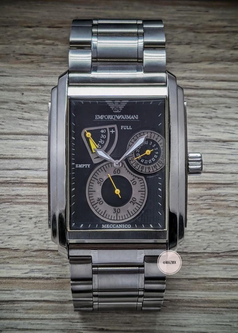 Emporio armani rectangular watch on sale