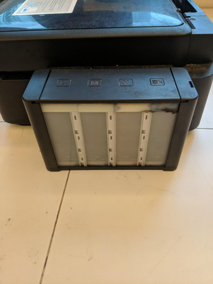 Epson L355 Printer (Not Working) with Free Ink Bottles, Computers