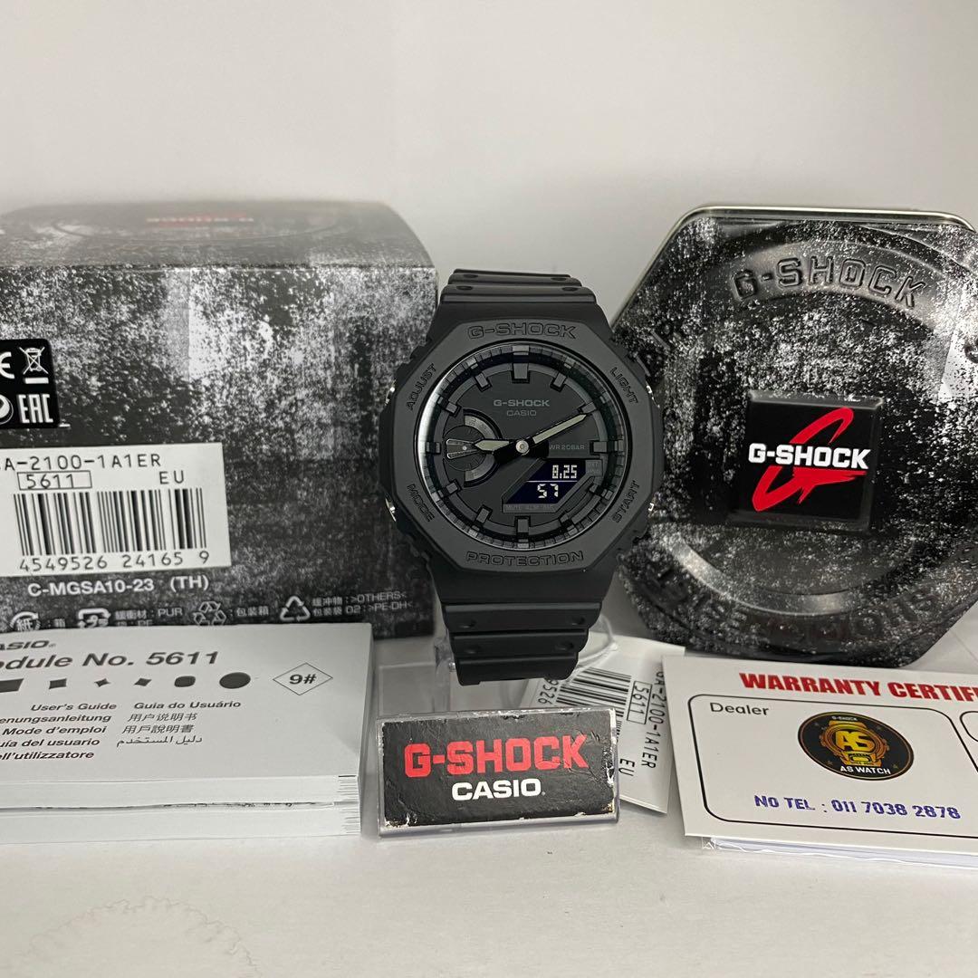 GA-2100-1A1ER TMJ FULL BLACK, Men's 