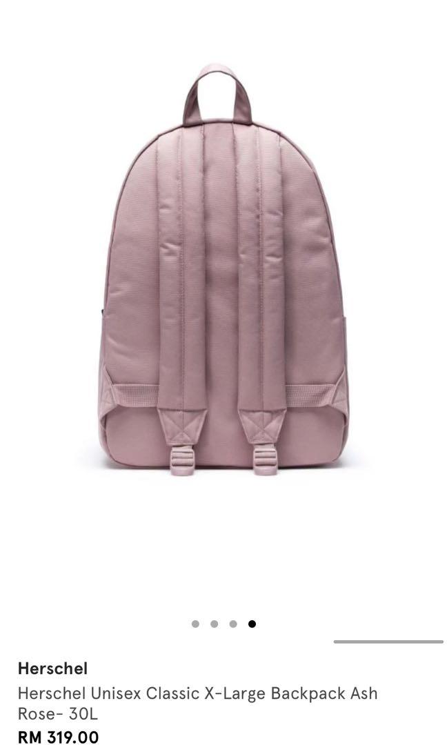 Herschel Classic XL Ash Rose Backpack Men s Fashion Bags