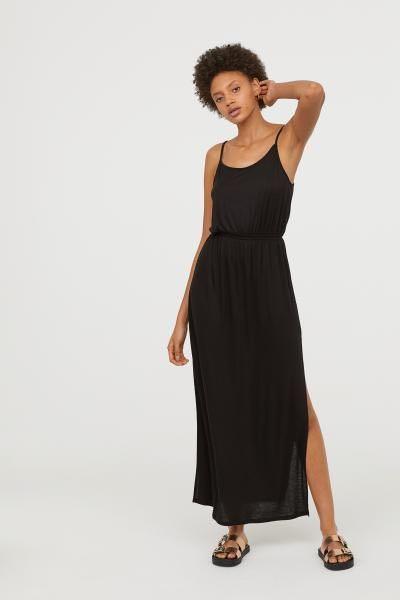 Black maxi hot sale dress h&m