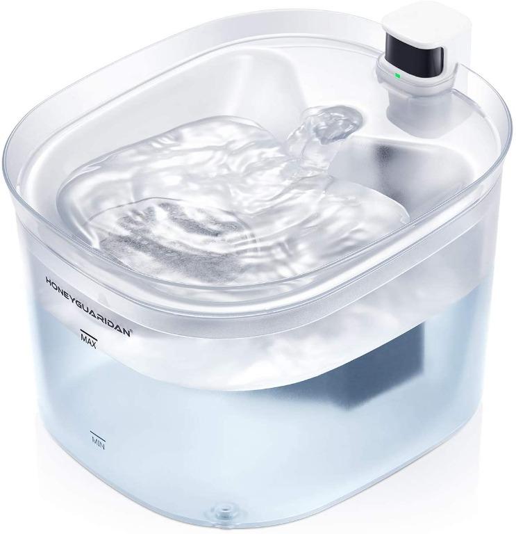 HoneyGuaridan W25Pro Battery Operated Pet Fountain with Infrared