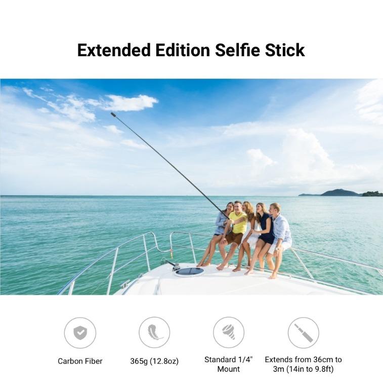 Insta360 3m Ultralong Extended Edition Carbon Fiber Selfie Stick