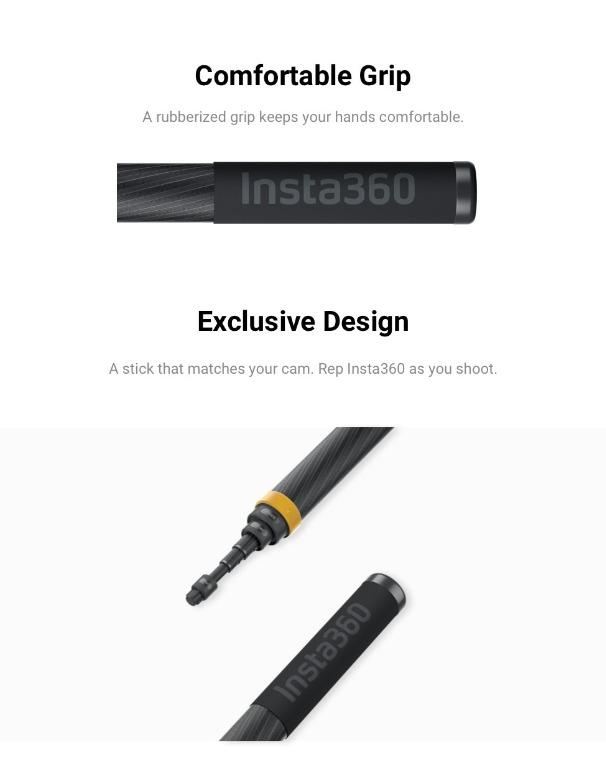 Insta360 3m Ultralong Extended Edition Carbon Fiber Selfie Stick