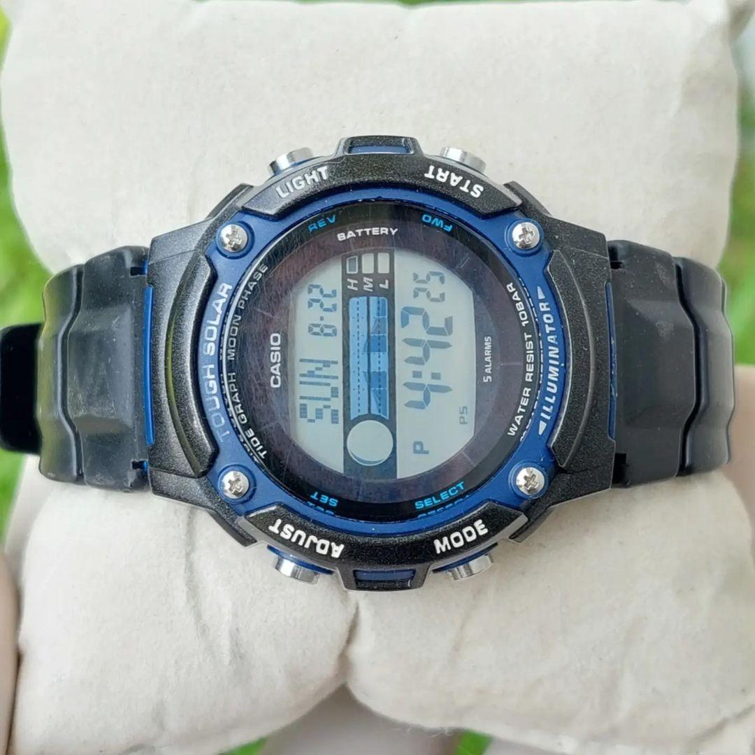 Jam Tangan CASIO Tough Solar W-S210H ORIGINAL, Fesyen Pria, Jam Tangan di  Carousell