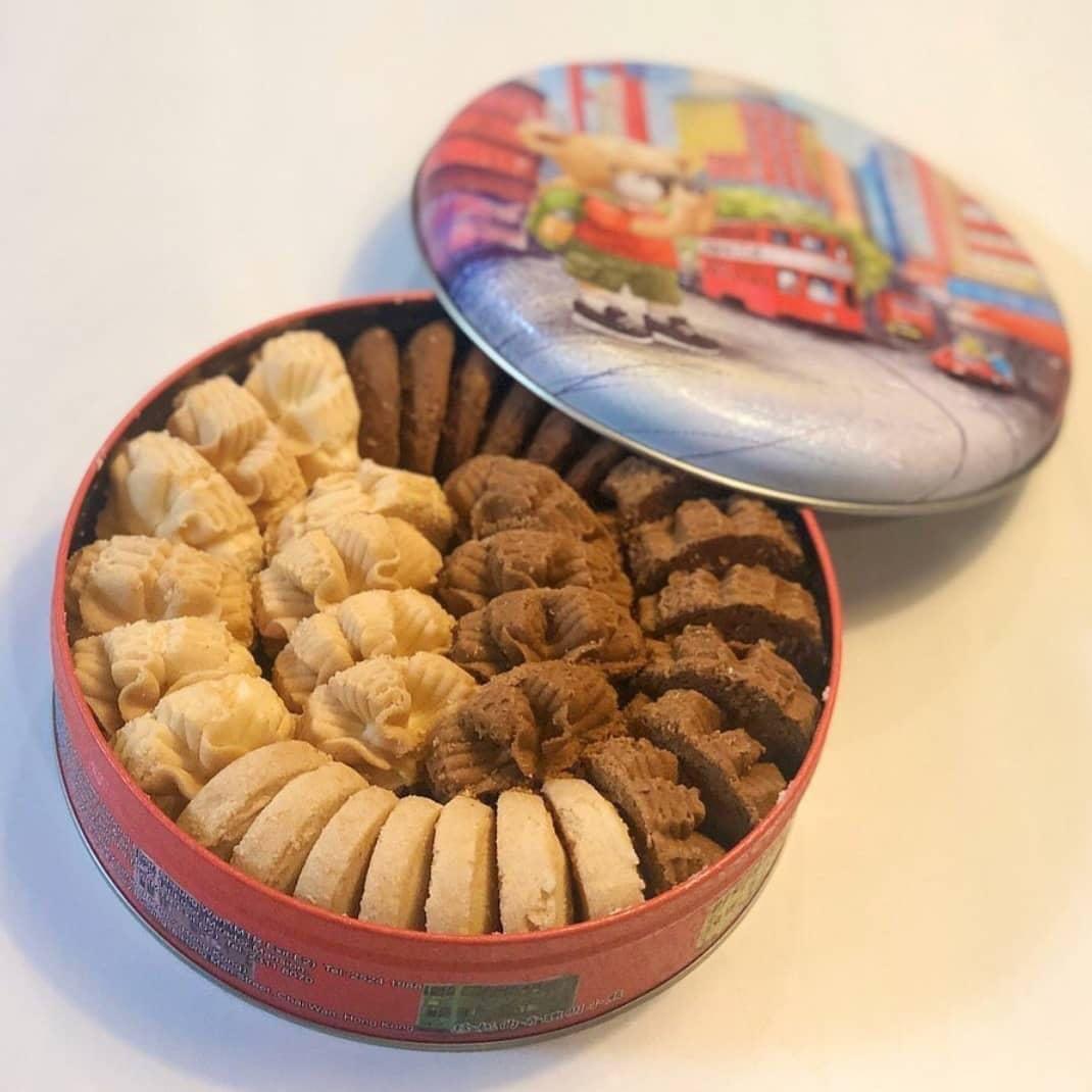 Christmas Almond Butter Cookie Tin