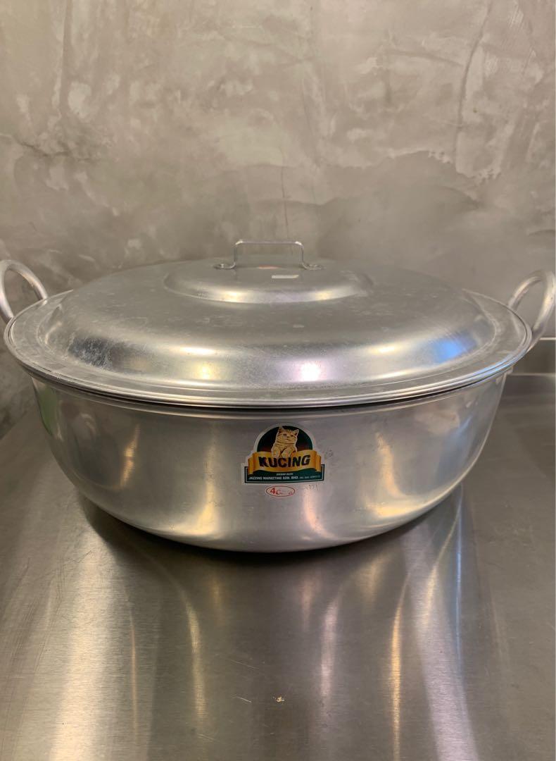 BN Kucing 40cm Aluminium Cooking Pot with Lid, Furniture u0026 Home 