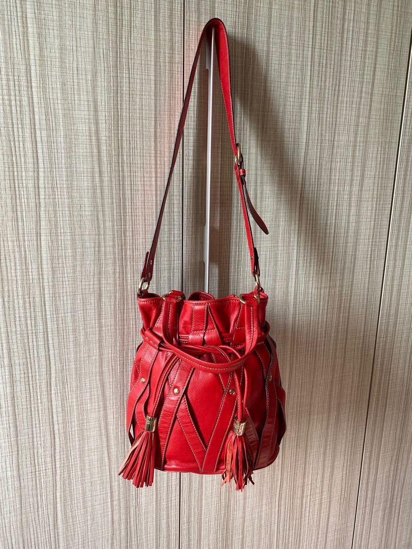 Lancel red bag best sale