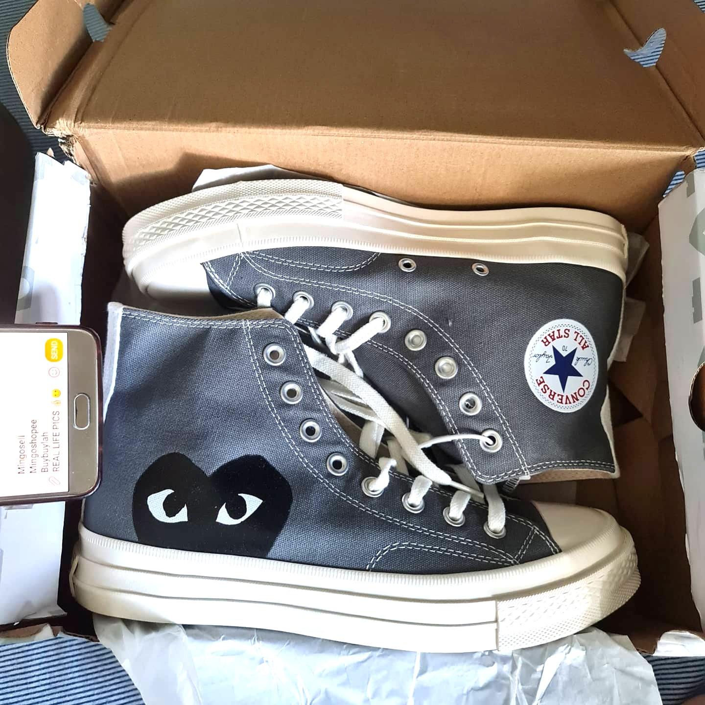 Latest design PLAY Black Heart Canvas Shoes Men s Fashion