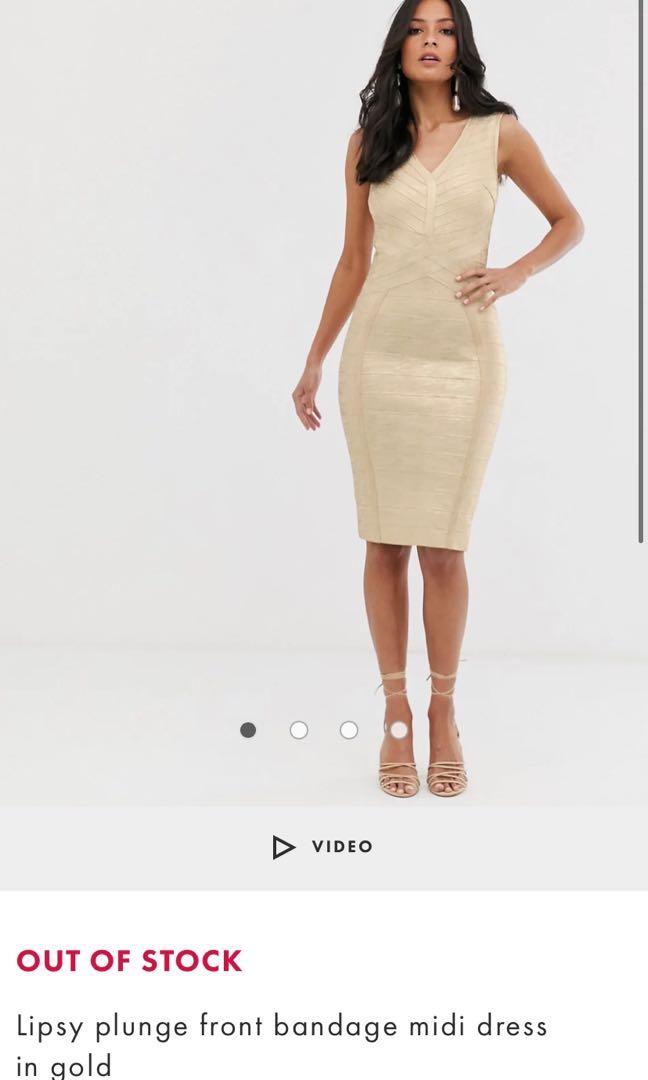 Lipsy hot sale bandage dress