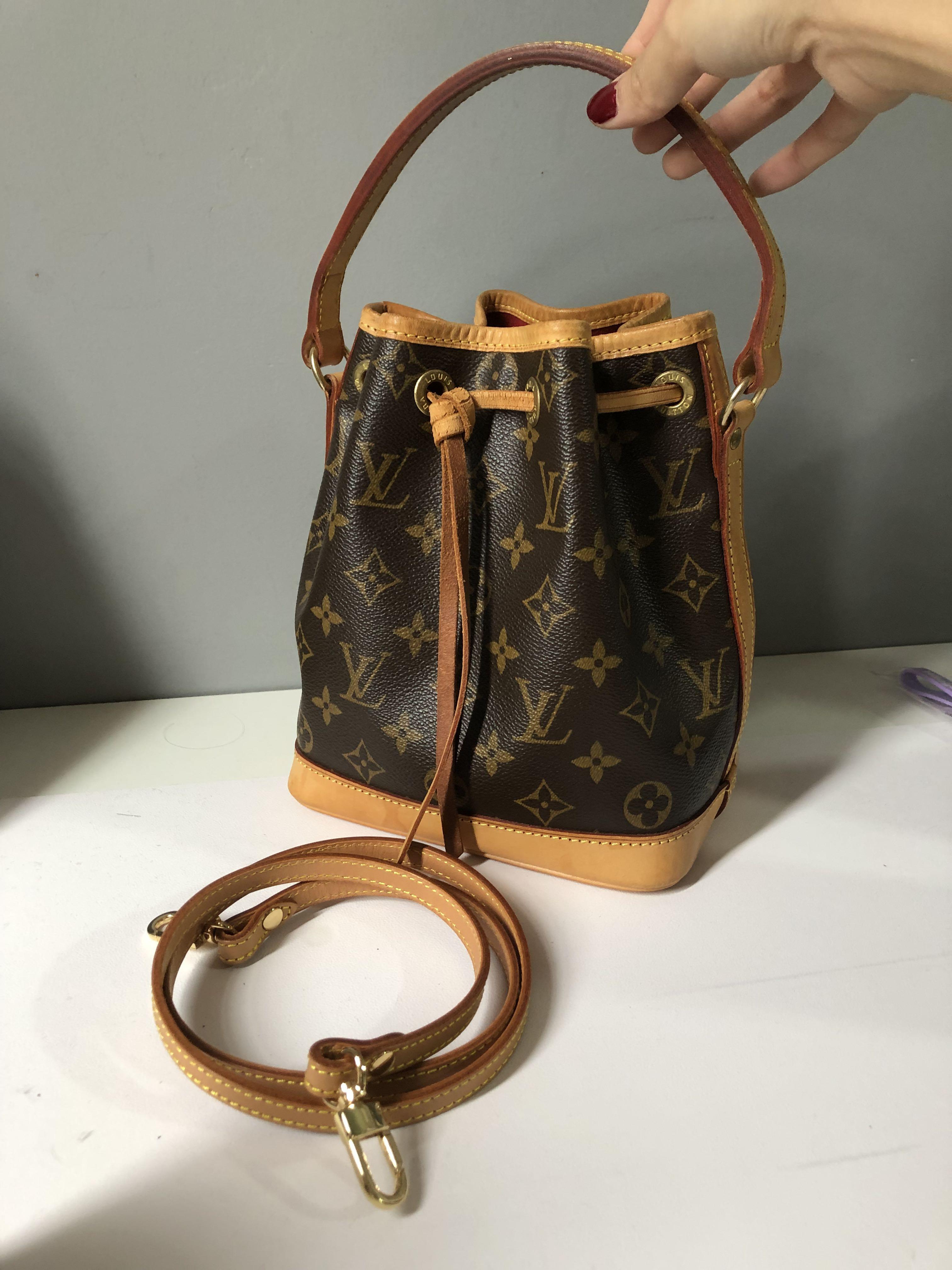 Louis Vuitton LV Mini Noe bucket bag rare vintage, Luxury, Bags