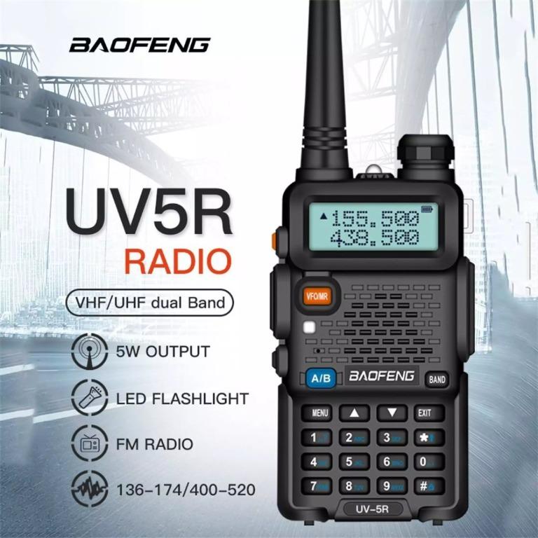 M9 BAOFENG UV-5r Transceiver VHF UHF Dual Band Radio 136-174 400-480 MHz t1  Talkie, Mobile Phones  Gadgets, Walkie-Talkie on Carousell