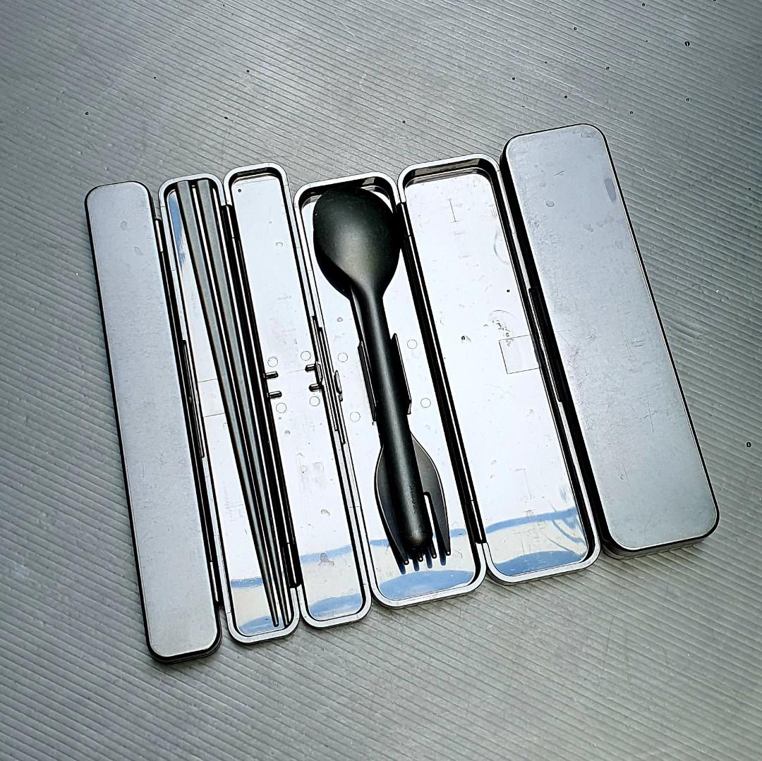 Muji cutlery set for 2., Furniture & Home Living, Kitchenware