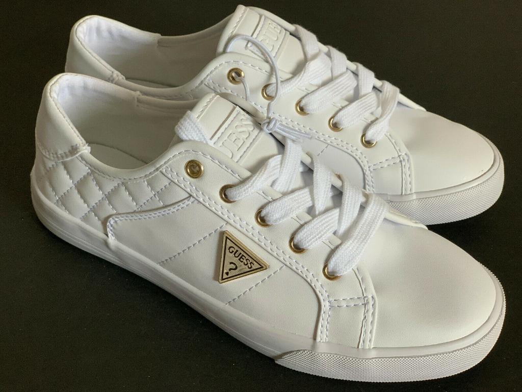 Guess white and gold sneakers sale