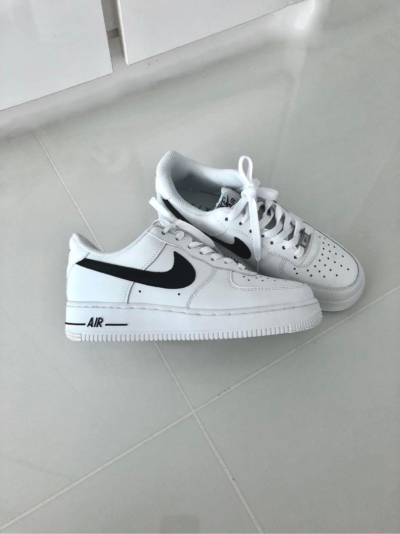 Af1 with top black swoosh