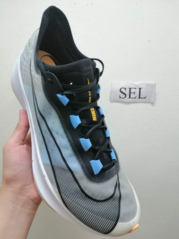 Nike zoom fly 3 white black university blue sales