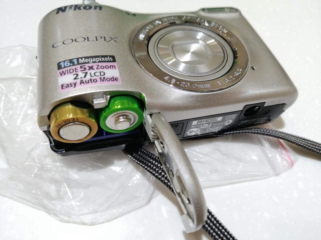 Nikon Coolpix L27數碼相機，1610萬像素，鏡頭可自動伸縮！全正常使用