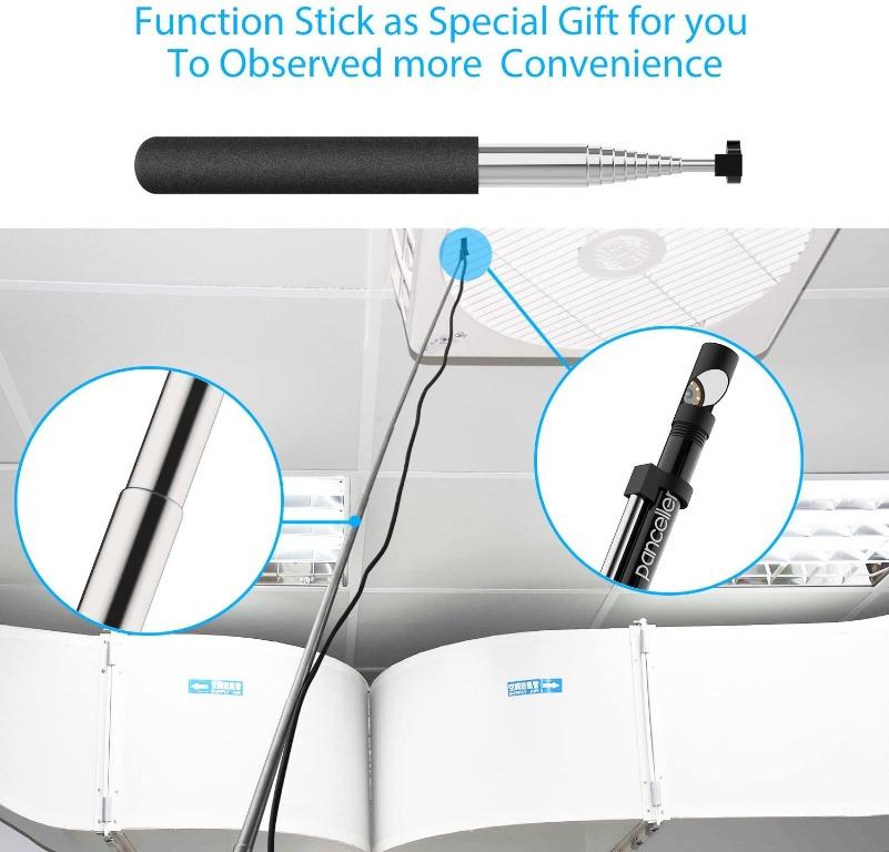 Pancellent Wireless Snake Camera WiFi Inspection Camera 1200P HD Endoscope with 8 LED Light