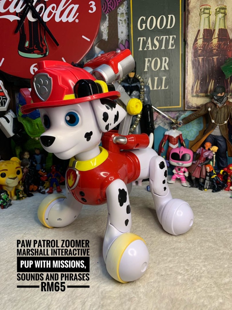 Paw patrol zoomer marshall interactive pup top