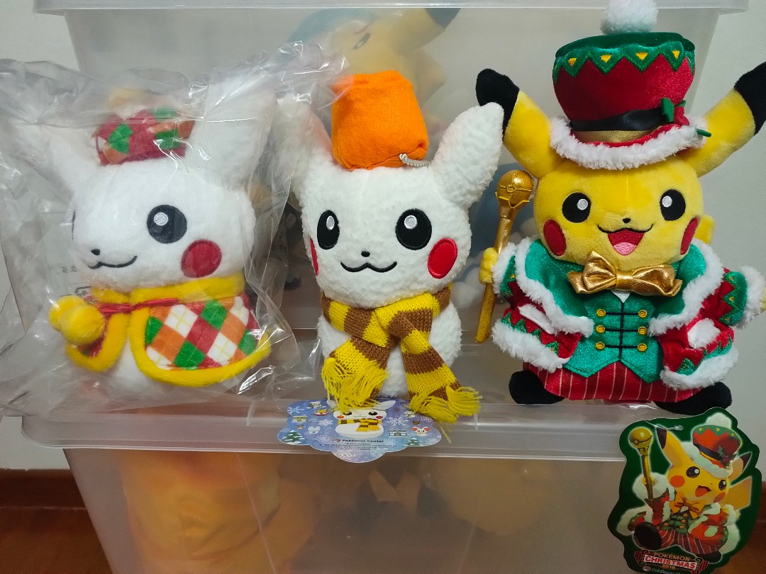 POKEMON CENTER CHRISTMAS SNOW SERIES PIKACHU PLUSH TOY Hobbies