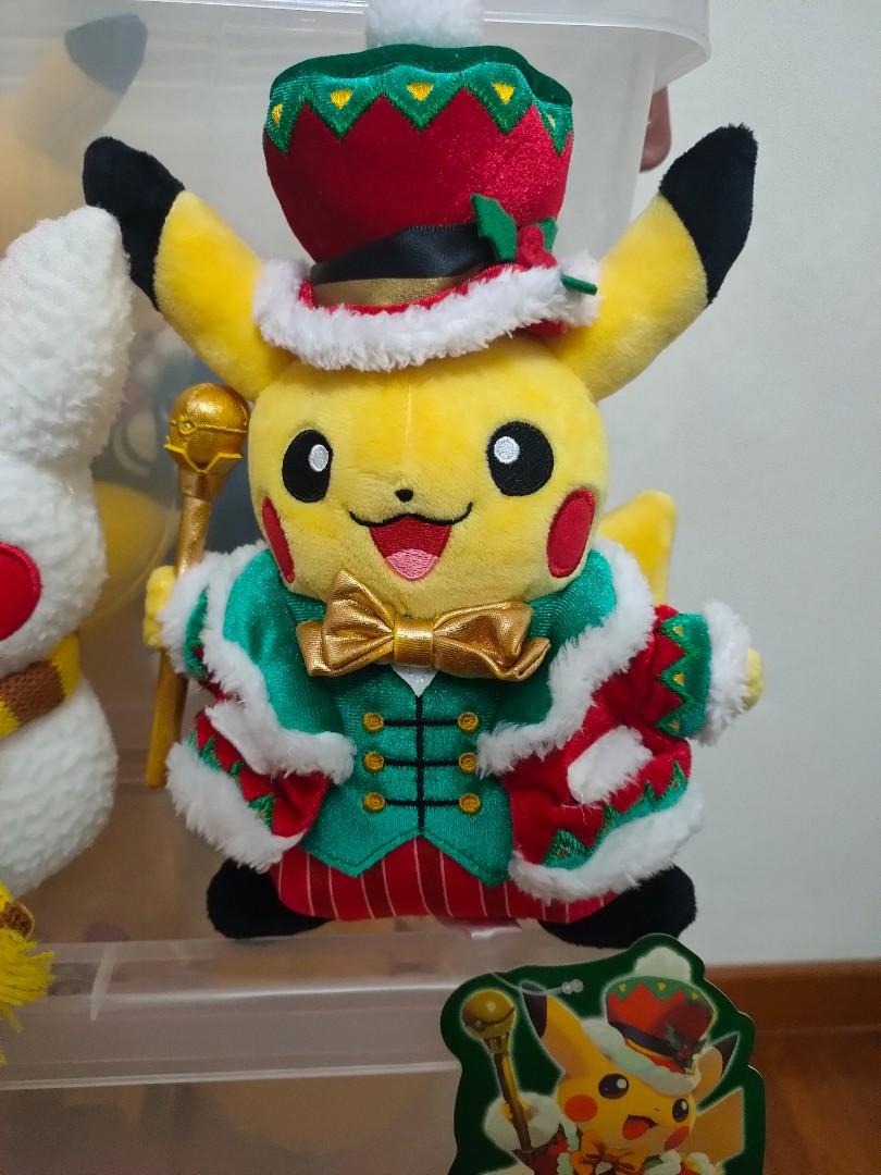 holiday pikachu plush