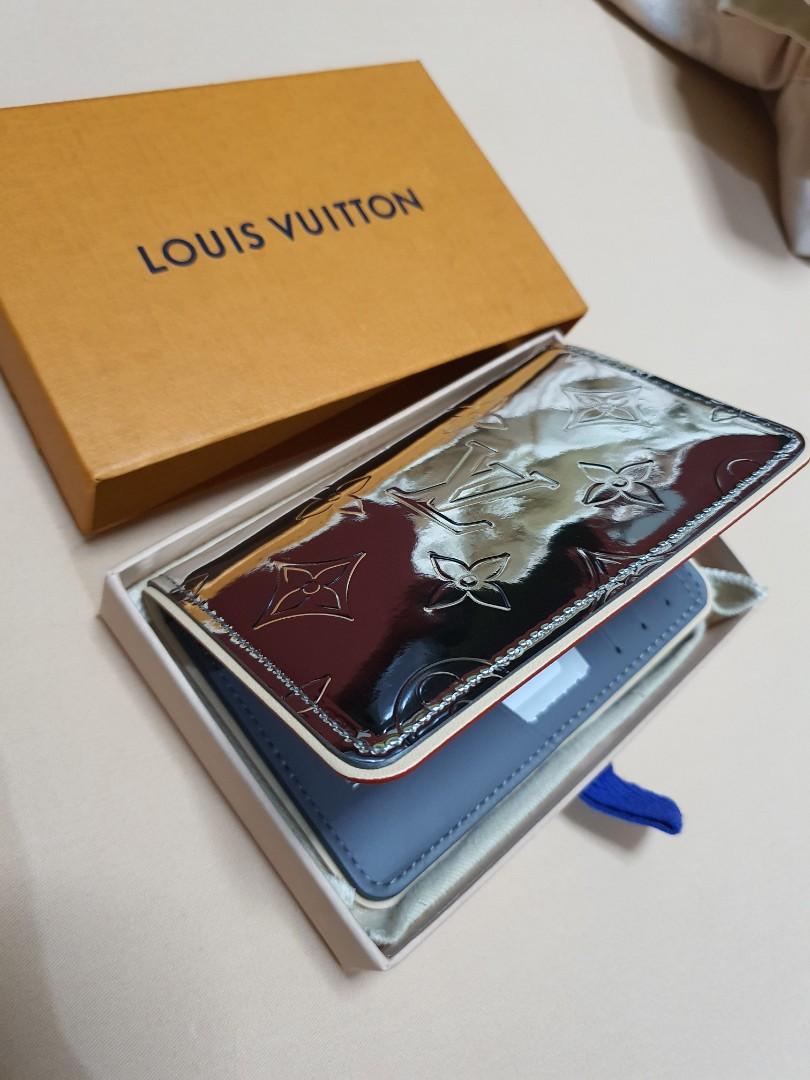 Louis Vuitton Slender Pocket Organizer Monogram Mirror Coated Canvas Silver  1830091