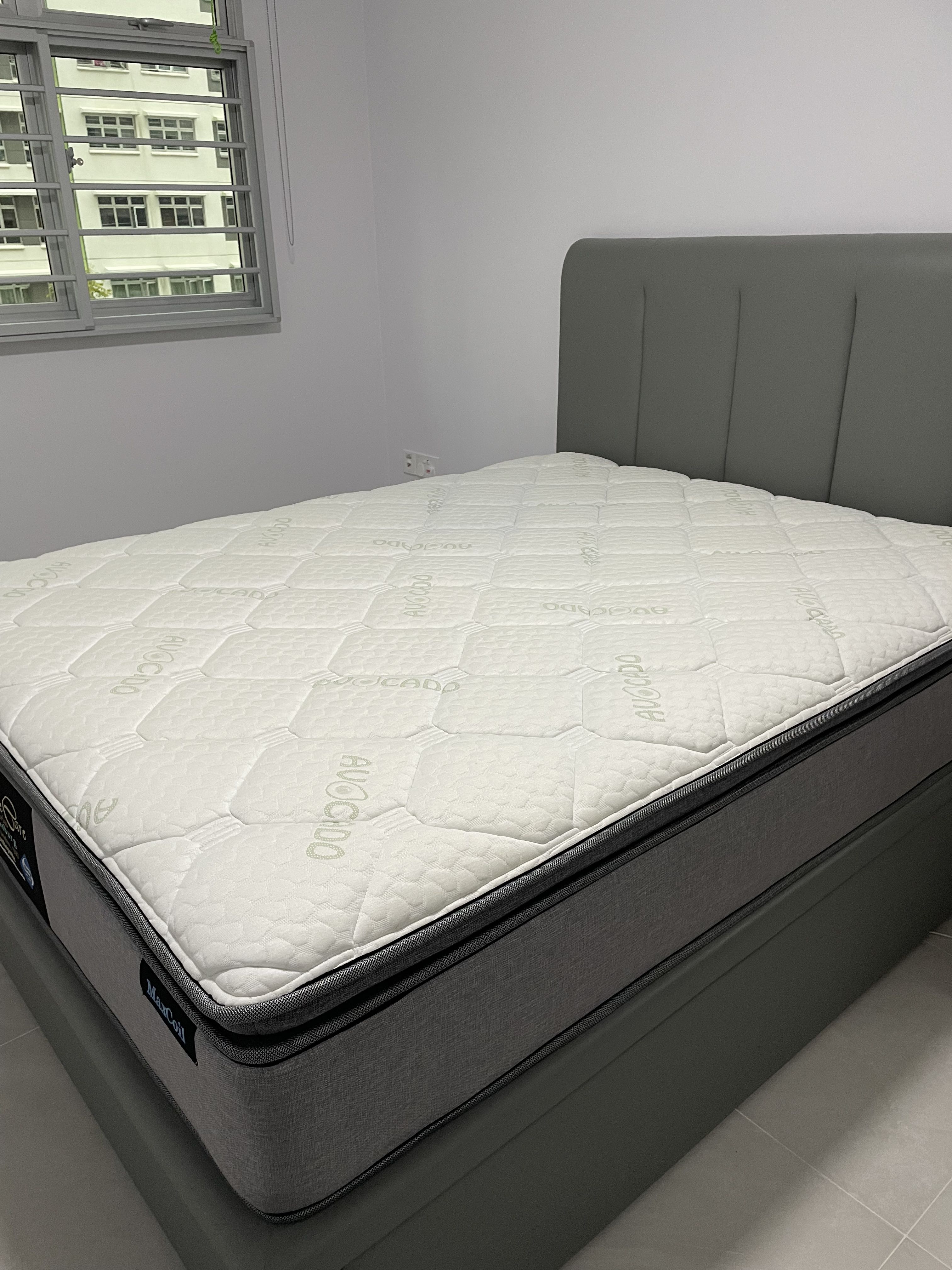 SALE Queen size mattress and storage bed, Furniture & Home Living, Furniture, Bed Frames