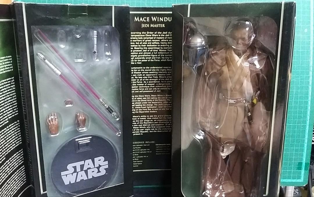 Sideshow 1/6 Star Wars 星球大戰Mace Windu Jedi Master 12吋action