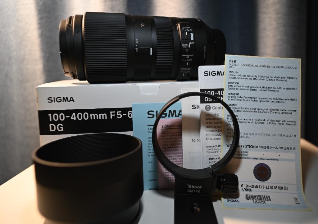 Sigma 100-400mm F5-6.3 DG OS HSM C for Nikon [HK warranty] with full box+  tripod mount ring, 攝影器材, 鏡頭及裝備- Carousell