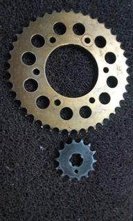 Sniper king 150 SSS sprocket and Chain (43-14) 428