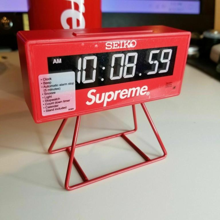 Supreme Seiko Marathon Clock, Furniture & Home Living, Home Decor ...