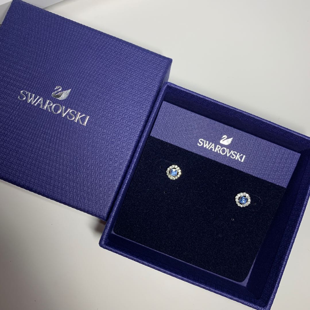 Swarovski angelic earrings blue store