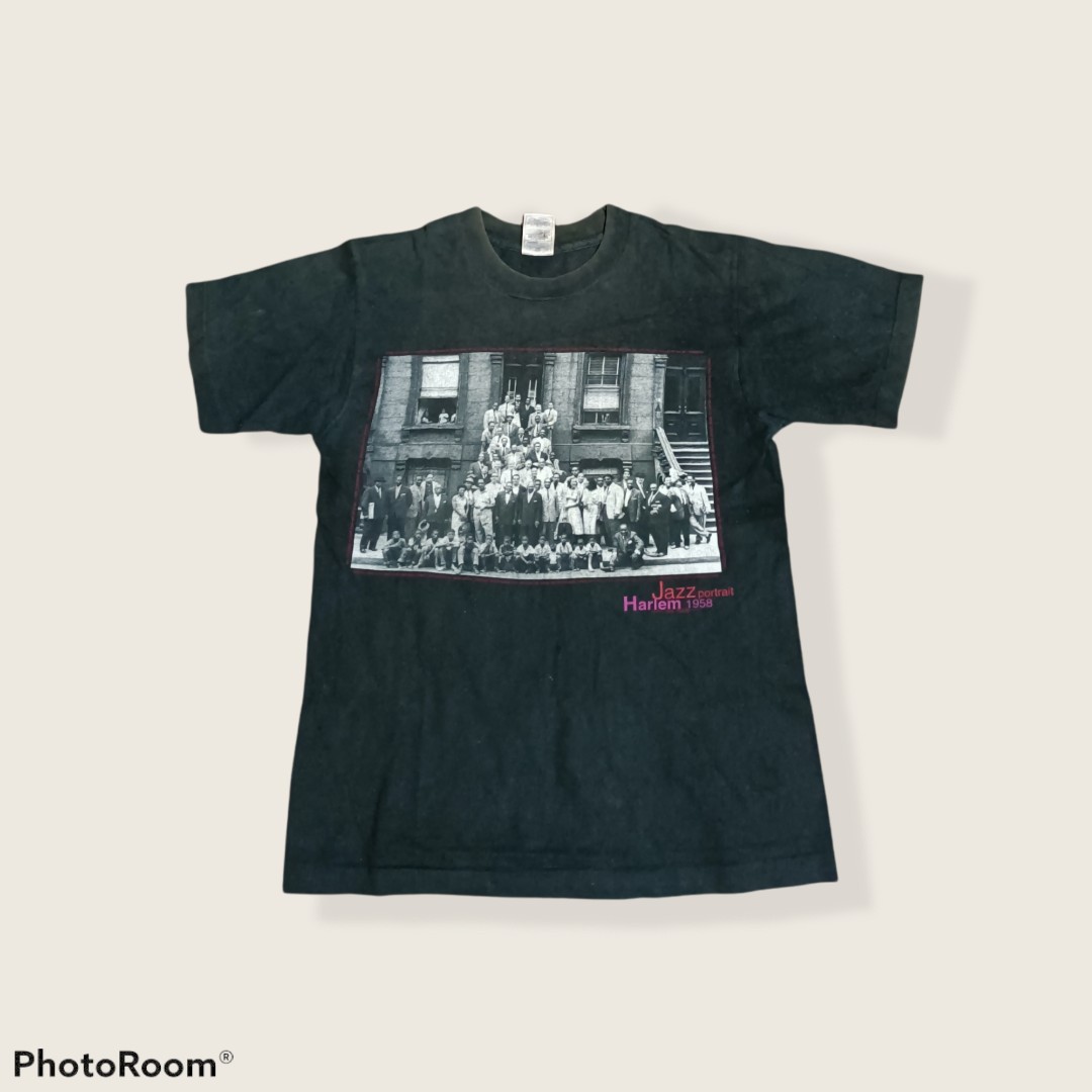 ヴィンテージ Harlem 1958 ハーレムの素晴らしい日 ジャズ Tシャツ